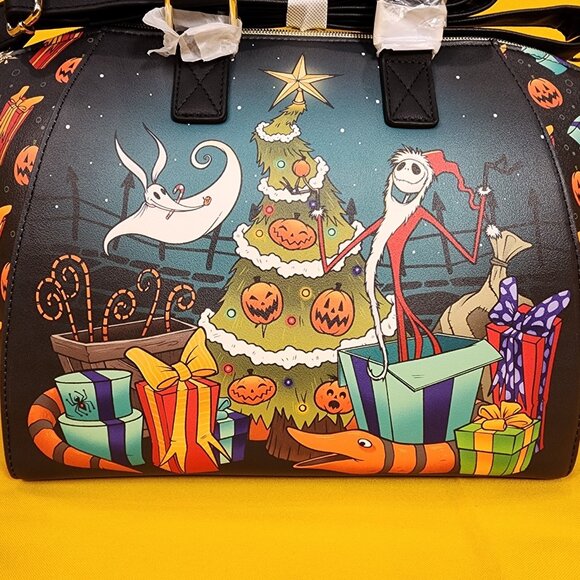 Loungefly The Nightmare Before Christmas Sandy Claws Zero Satchel Handbag NEW - Picture 2 of 13